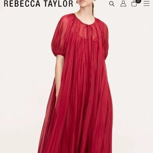 Rebecca Taylor pleated/ plisse maxi dress Chloe